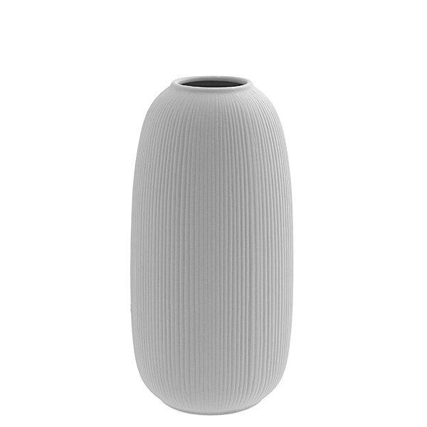 Storefactory Vase Åby - hellgraue Keramikvase