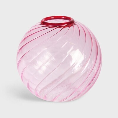 &klevering Amsterdam - Vase Spiral pink
