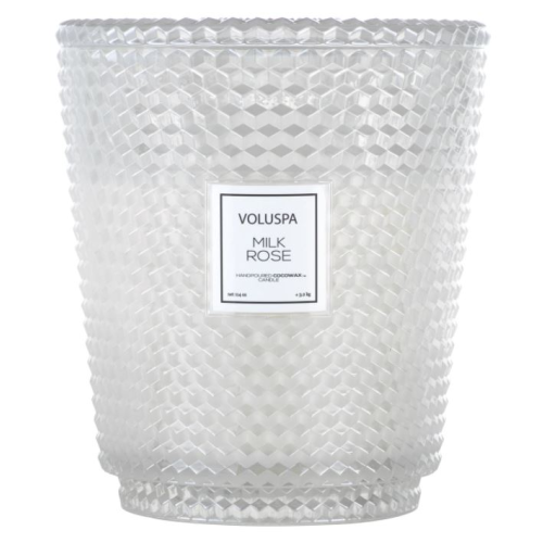 Voluspa Milk Rose 5 Wick Hearth Candle