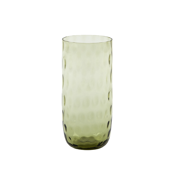 Kodanska Summer Wasserglas groß, Longdrink, olivgrün