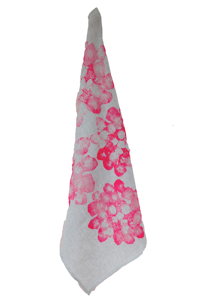 Birgit Morgenstern - Küchentuch Hortensa neon pink-beige
