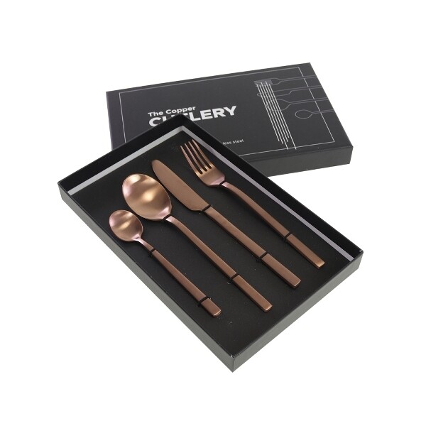 Werner Voss Copper Cultery Besteckset 4-teilig Werner Voss Copper Cultery Besteckset 4-teilig