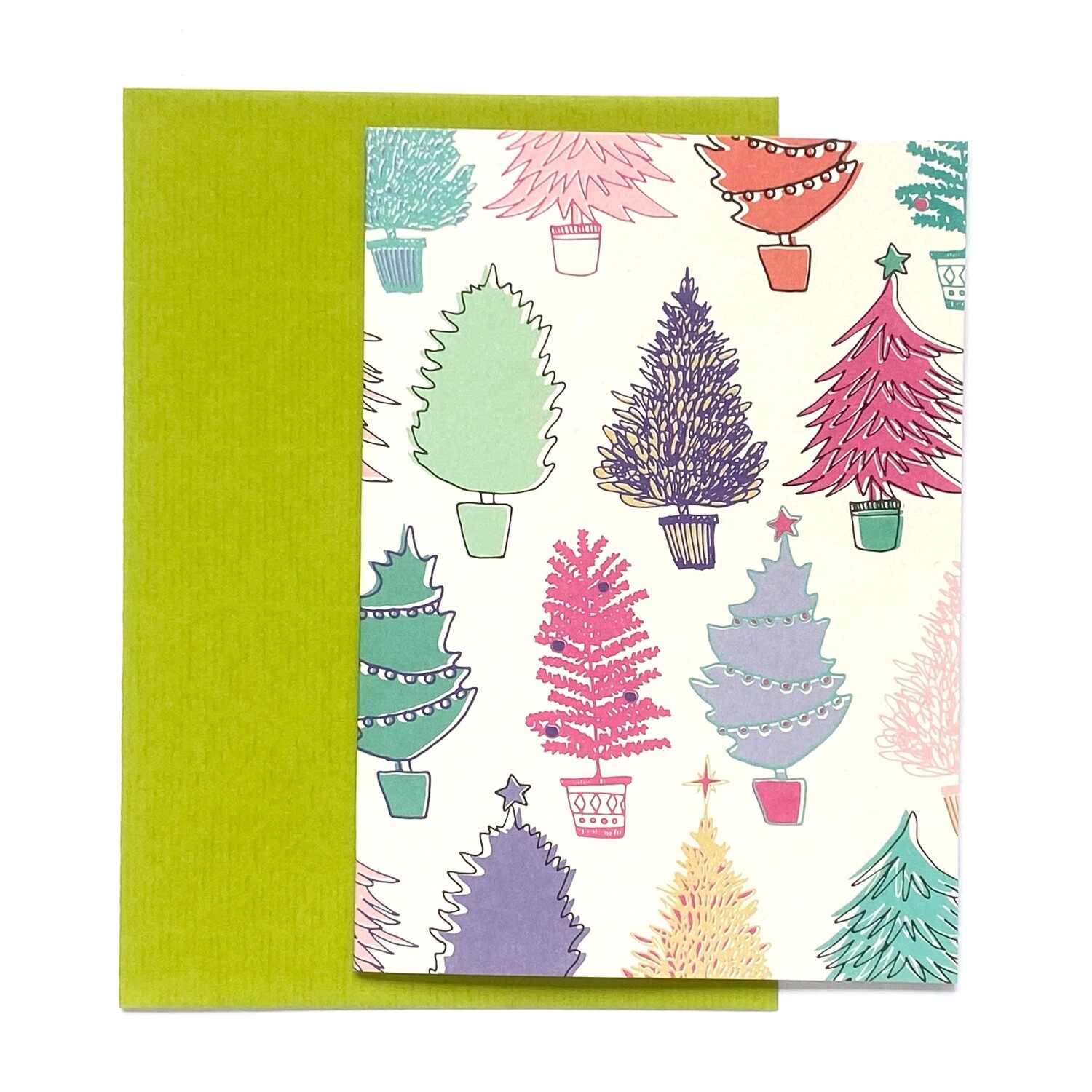Home Quartier Klappkarte - LITTLE HAPPY XMAS TREES
