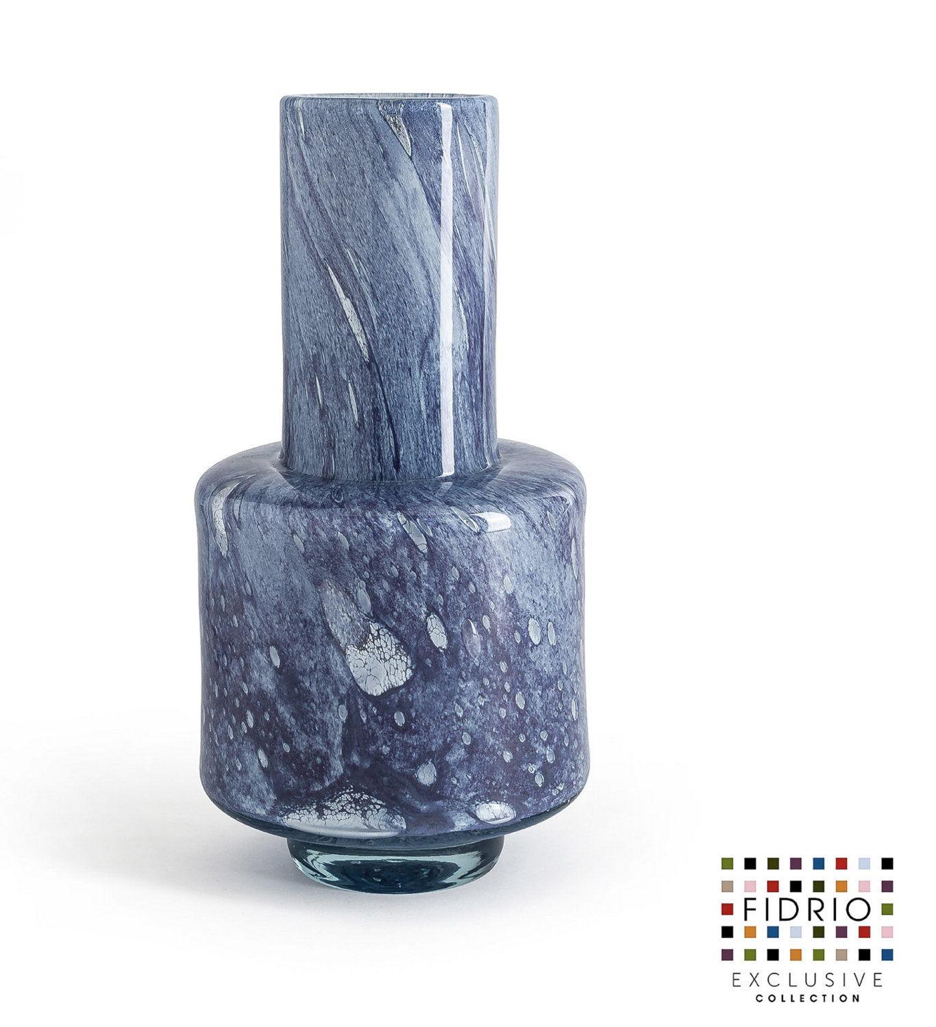 Fidrio Vase Nuovo Purple Blue, Large