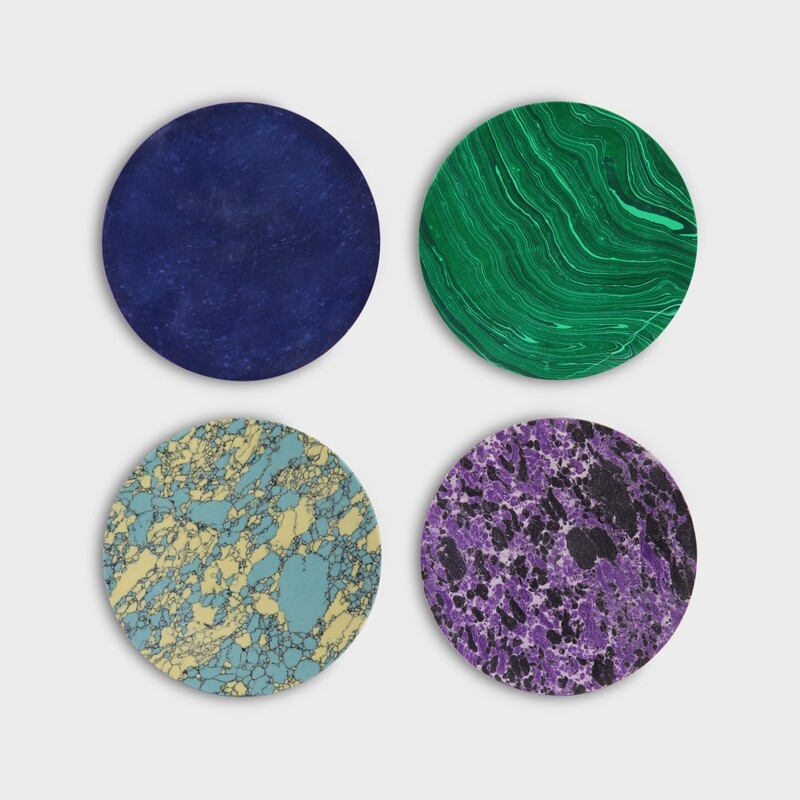 &klevering Coaster Marble - Set aus 4 Untersetzern &klevering Coaster Marble - Set aus 4 Untersetzern