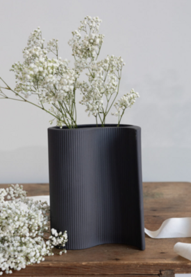 Storefactory Vase Edshult - graue Keramikvase