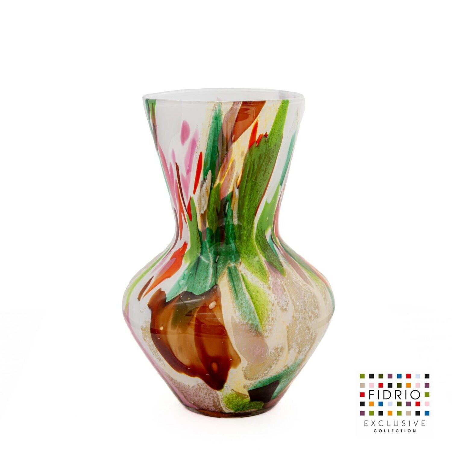 Fidrio VASE PARMA LARGE MIXED COLOURS