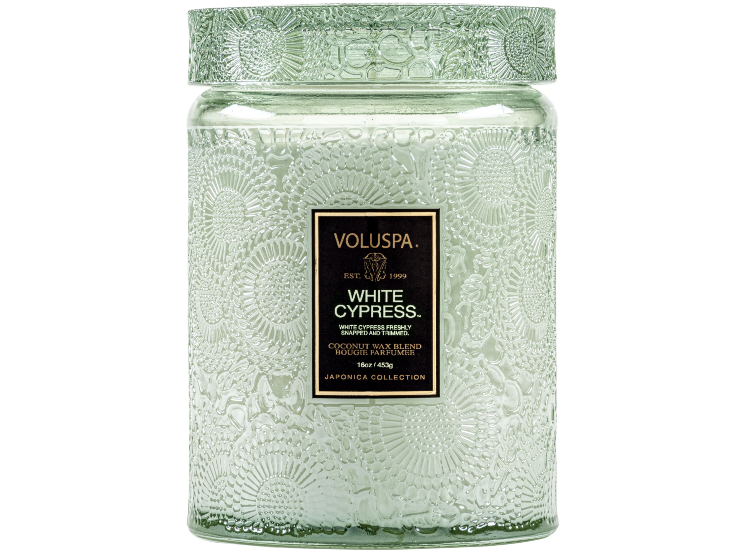 Voluspa White Cypress Small Jar Candle