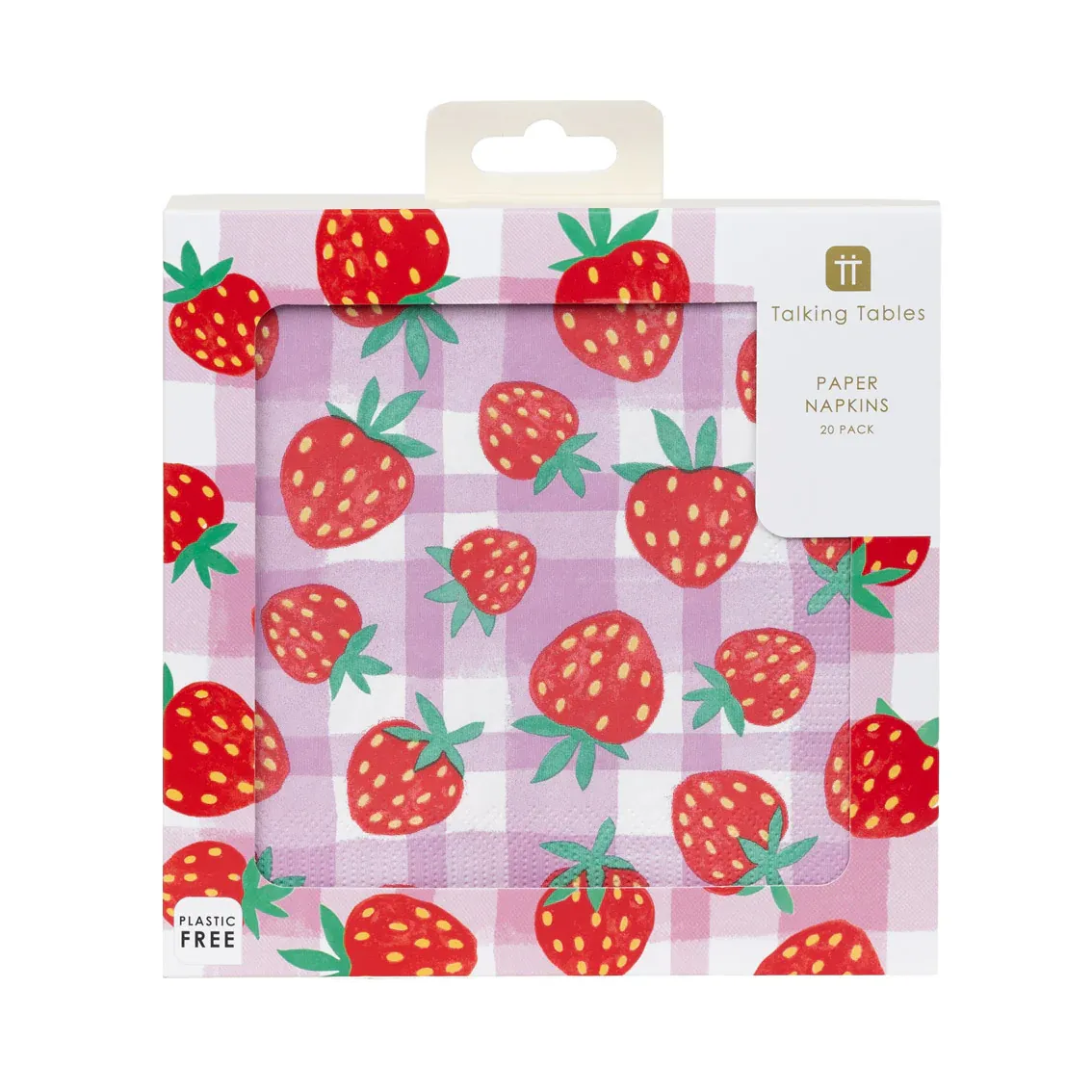 Talking Tables - Papierservietten, Erdbeeren