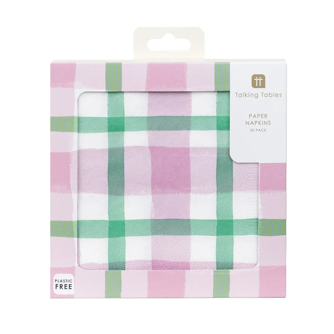 Talking Tables - Papierservietten, Lila-grün gestreift