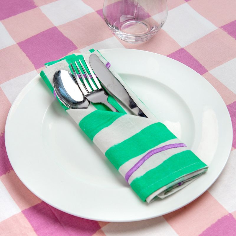 Talking Tables - Everyone's Welcome Striped Cotton Napkins - 4 Pack