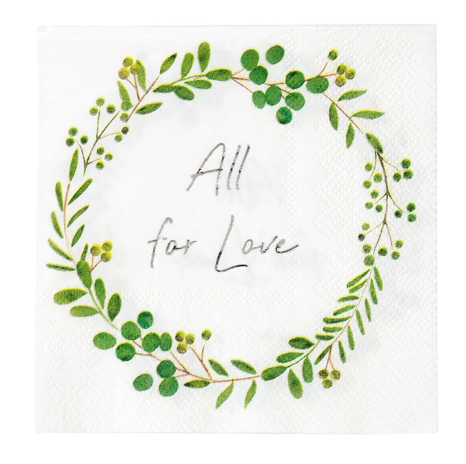 Talking Tables - Papierservietten, All for Love