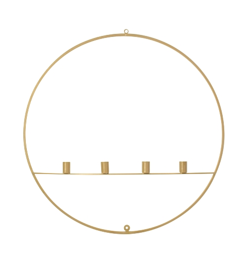 Werner Voss Kerzenleuchter Circle, gold