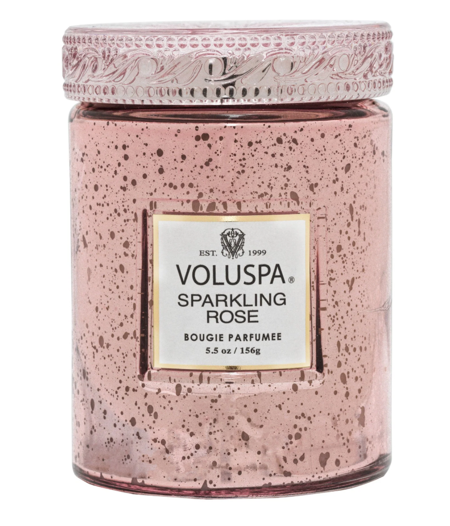 Voluspa Sparkling Rose   Small Jar Candle