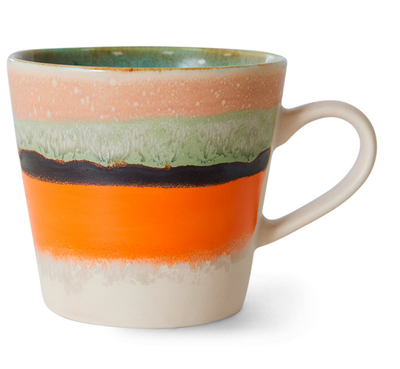 HK living 70S Keramik Cappuccino Tasse Burst HK living 70S Keramik Cappuccino Tasse Burst