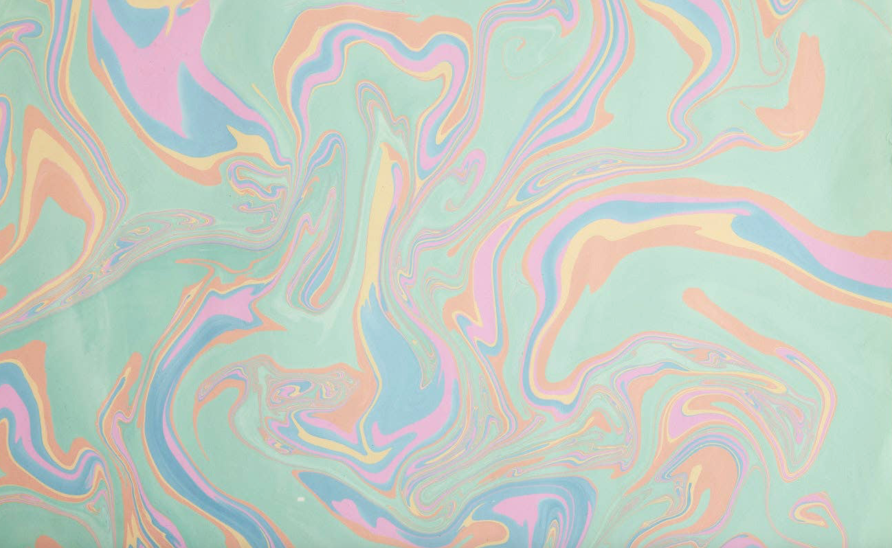 Paper Michi Geschenkpapier-handmarmoriert Free Spirit Pastel Punch