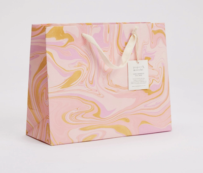 Paper Michi Geschenktüte handmarmoriert Marble Celebration -rosa Paper Michi Geschenktüte handmarmoriert Marble Celebration -rosa