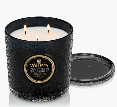 Voluspa Pink Grapefruit Citron Luxe Candle Voluspa Pink Grapefruit Citron Luxe Candle