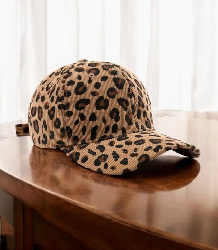 Kappe- Leopardenmuster braun