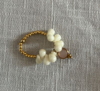 Schmückstück Ring Drops  White
