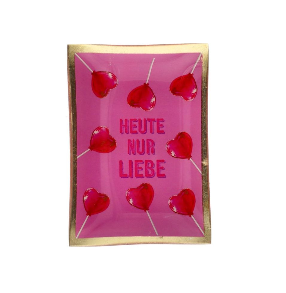 Gift Company  Deko-Teller  Heute nur Liebe