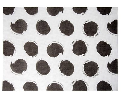 Platzset -weiss mit schwarzen Punkten