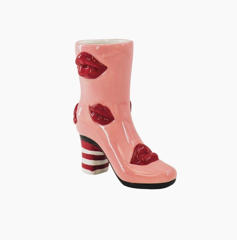 Housevitamin Blumenvase   Stiefel mit Lippen Housevitamin Blumenvase   Stiefel mit Lippen