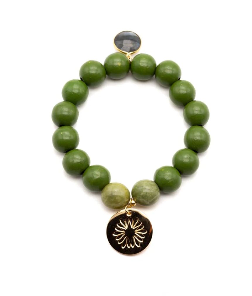 Perlen Armband Schmückstück A25 HD Soft Olive Perlen Armband Schmückstück A25 HD Soft Olive