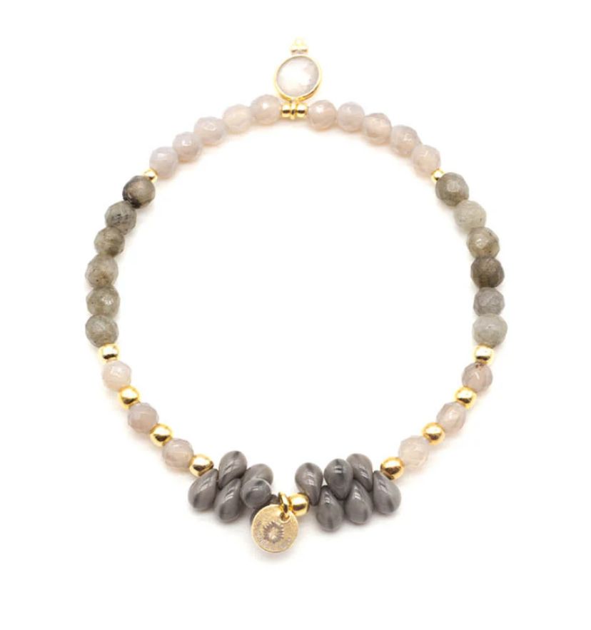 Schmückstück Armband A23 Drops Grey