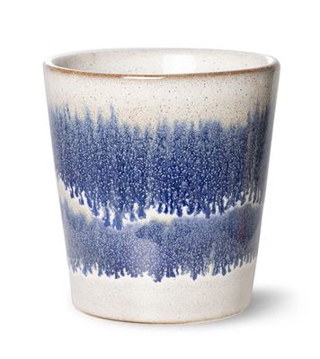 HK living 70s Keramik Kaffeebecher  Cosmos