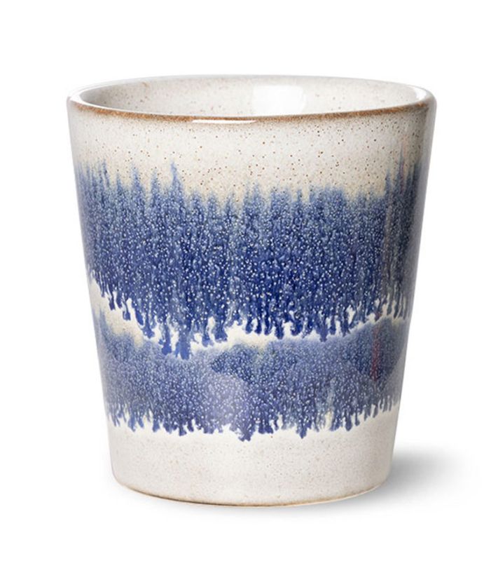 HK living 70s Keramik Kaffeebecher  Cosmos