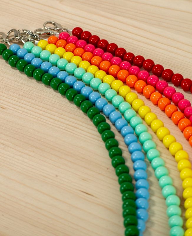 Herzilein Handykette - pinke  Perlen