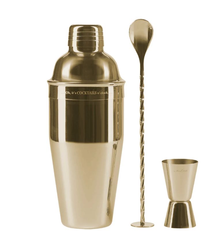 Miss Etoile Cocktail-Set in gold