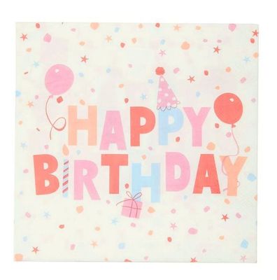 Talking Tables - Papierservietten, Happy Birthday