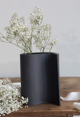 Storefactory Vase Edshult  - graue Keramikvase