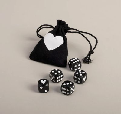 Eulenschnitt Würfelset schwarz