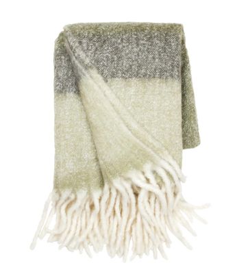 Cozy Living  Mohairdecke Mathea-moosgrün