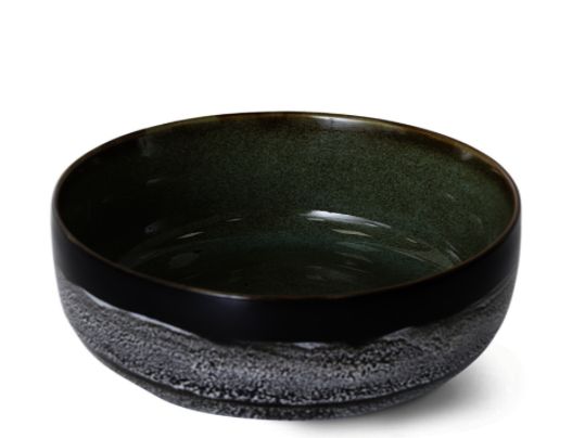 HK living 70s Keramik Salatschüssel  Rock on