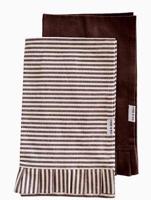 Luxe B Co - Küchentuch mit Rüschen 2er Set