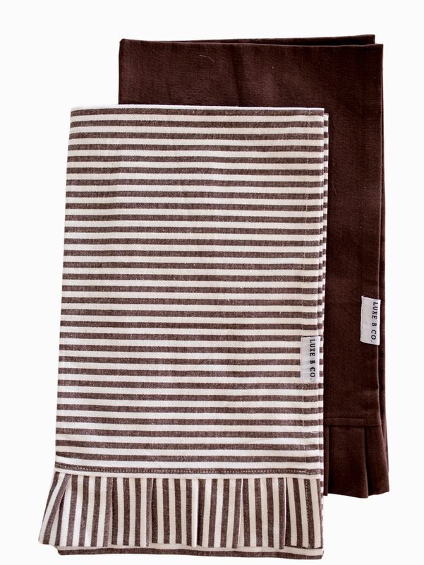 Luxe B Co - Küchentuch mit Rüschen 2er Set