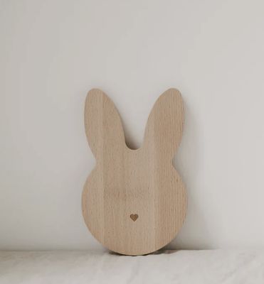 Eulenschnitt  Mini Buchenbrett  Hase