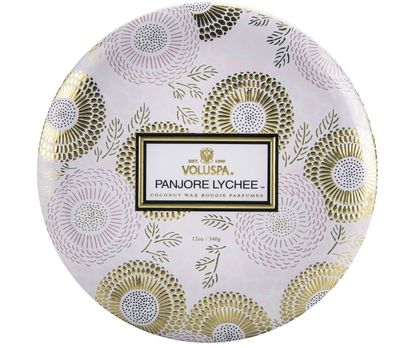 Voluspa  Panjore Lychee 3 Wick Tin Candle