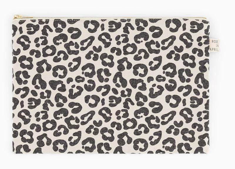 Rose  in April -LILI CLUTCH LEOPARD
