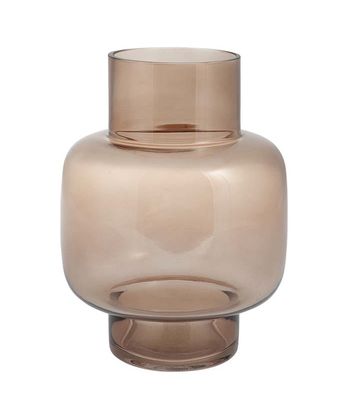 Storefactory Vase  Aspliden, braun transparent