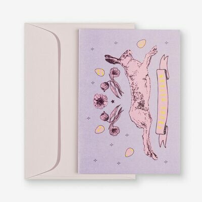 Home Quartier FROHE OSTERN - Klappkarte pink bunny Home Quartier FROHE OSTERN - Klappkarte pink bunny