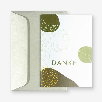 Home Quartier Klappkarte - Danke green Home Quartier Klappkarte - Danke green