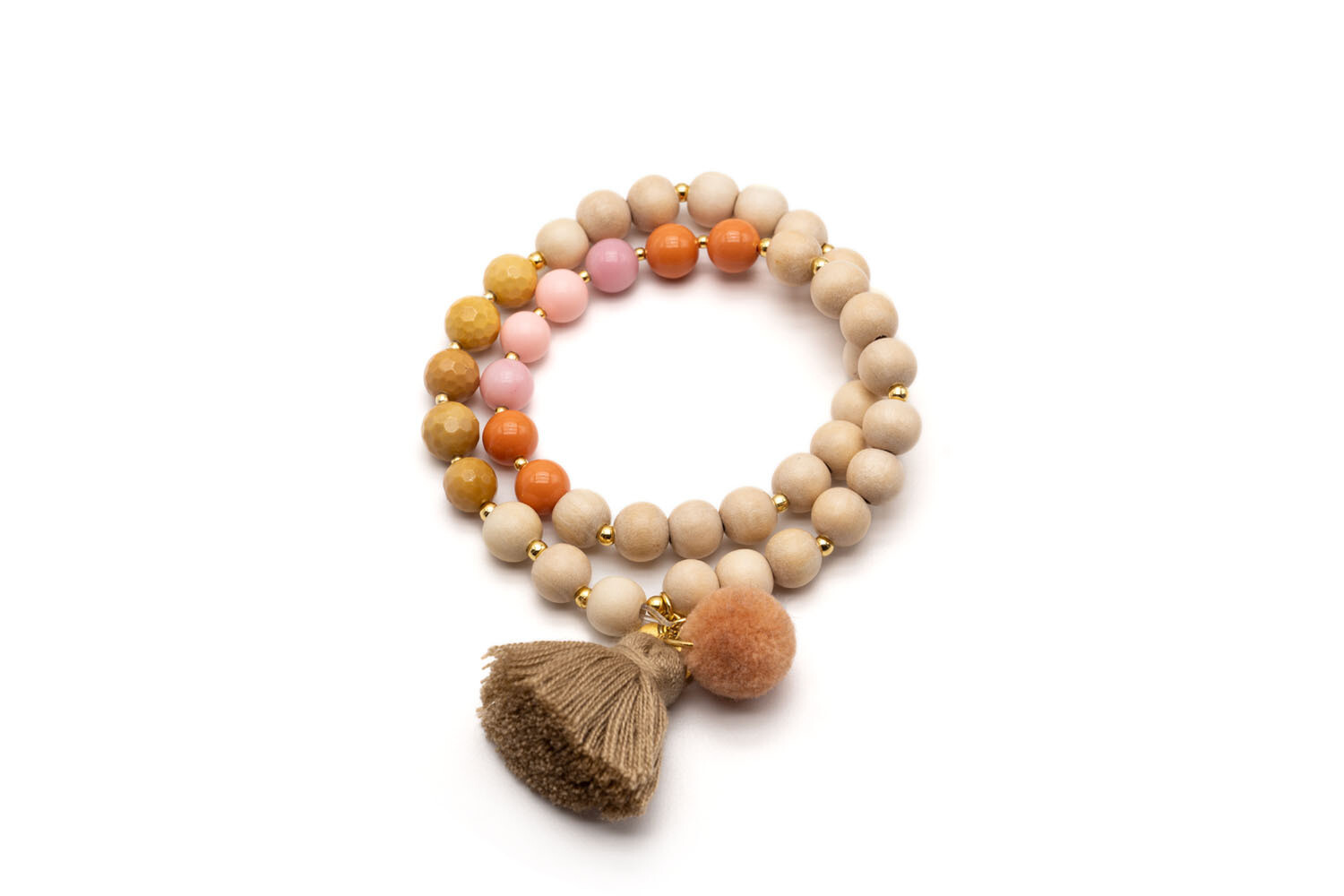 Schmückstück Armband A21 Mala Twin Toffee Schmückstück Armband A21 Mala Twin Toffee