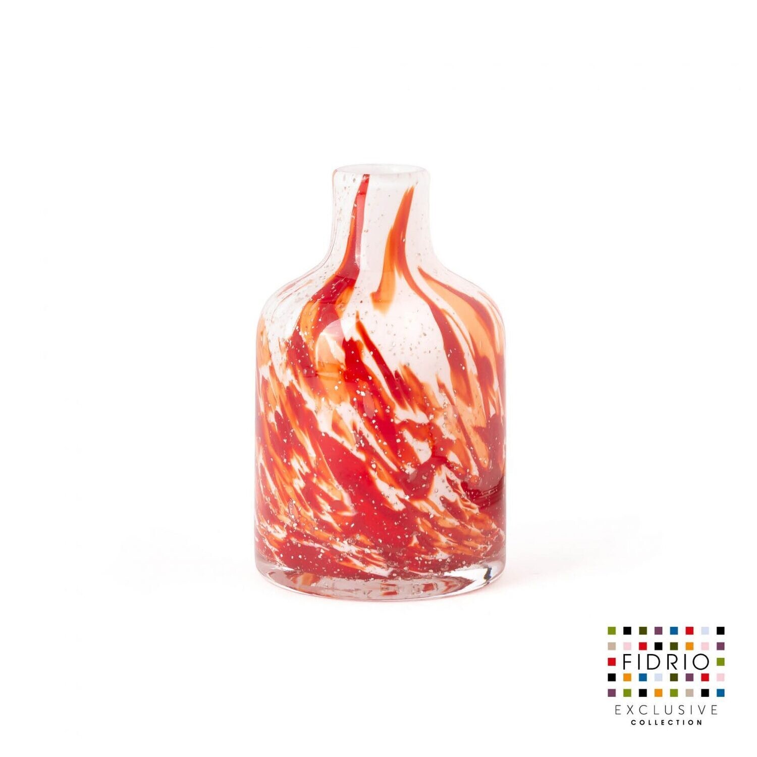 Fidrio Vase Bottled Rosso S Fidrio Vase Bottled Rosso S