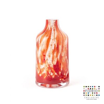 Fidrio Vase Bottled Rosso L Fidrio Vase Bottled Rosso L