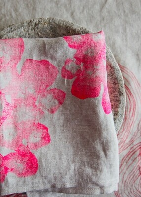 Birgit Morgenstern - Küchentuch Hortensa neon pink-creme